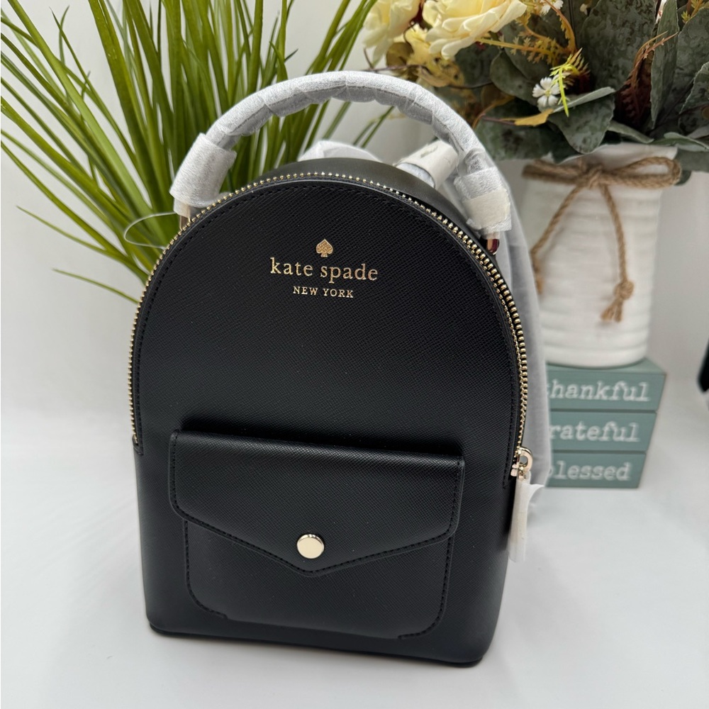 Kate Spade New York Schuyler Mini Saffiano Black Backpack